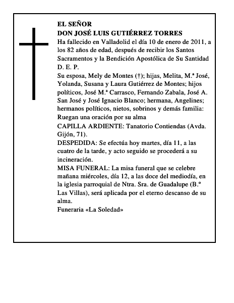 Don José Luis Gutiérrez Torres
