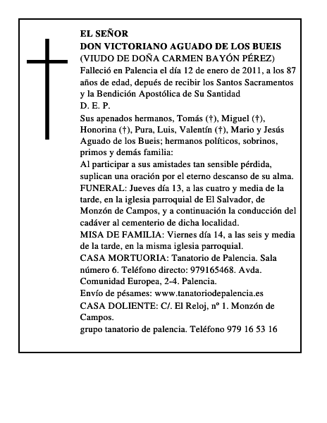 Don Victoriano Aguado de los Bueis