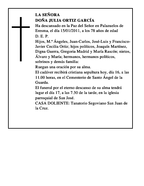 Doña Julia Ortiz García