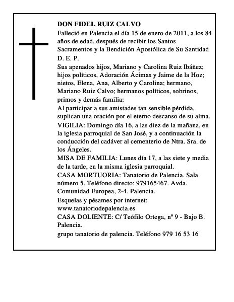 Don Fidel Ruiz Calvo
