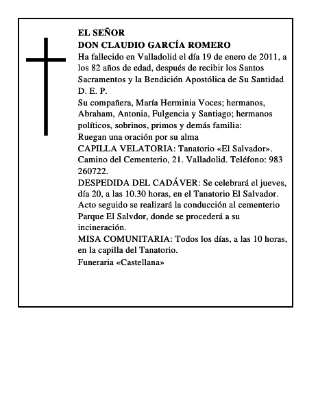 Don Claudio García Romero