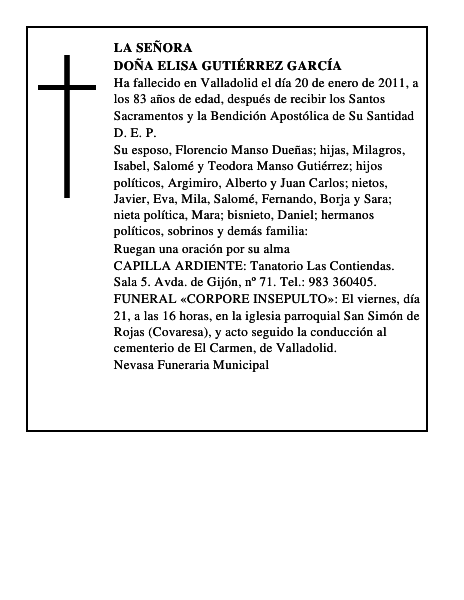 Doña Elisa Gutiérrez García
