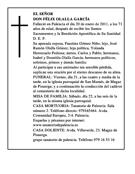 Don Félix Olalla García
