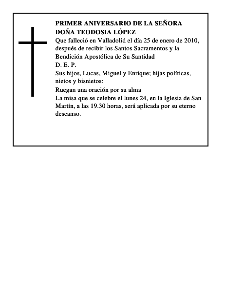 Doña Teodosia López