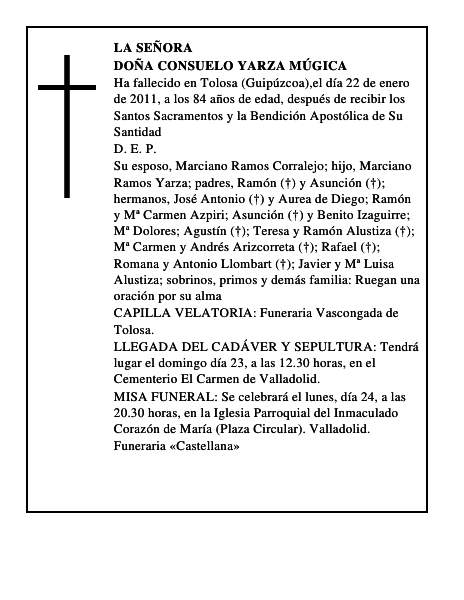 Doña Consuelo Yarza Múgica