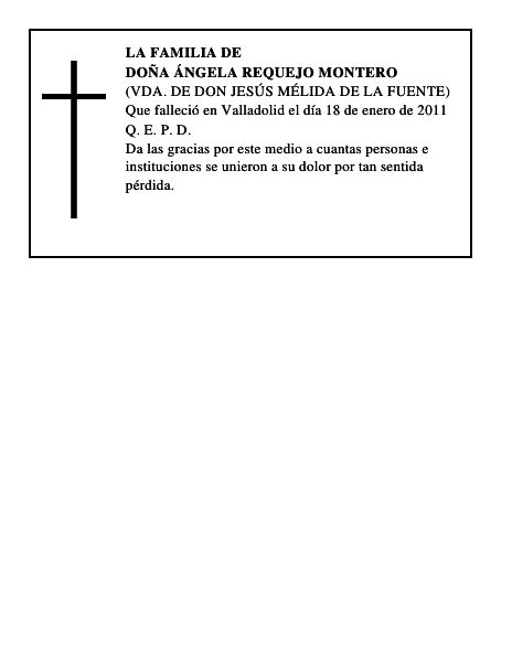 Doña Ángela Requejo Montero