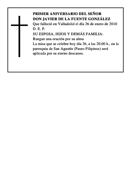 Don Javier de la Fuente González