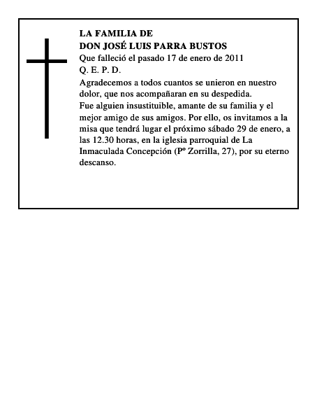Don José Luis Parra Bustos