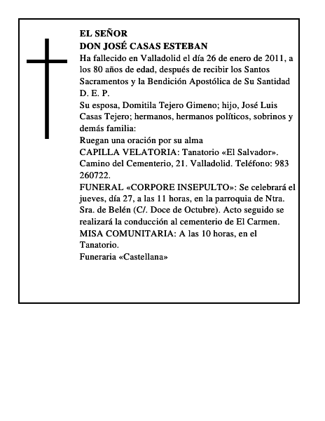 Don José Casas Esteban