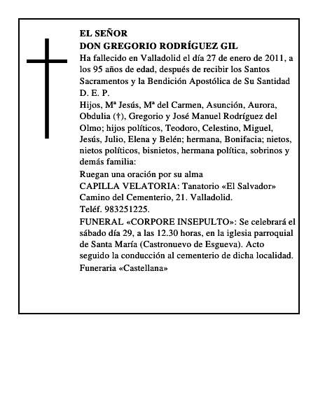Don Gregorio Rodríguez Gil