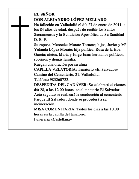 Don Alejandro López Mellado