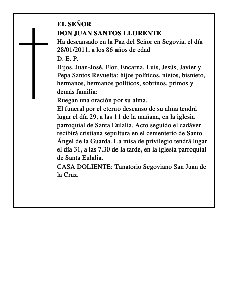 Don Juan Santos Llorente