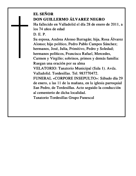Don Guillermo Álvarez Negro