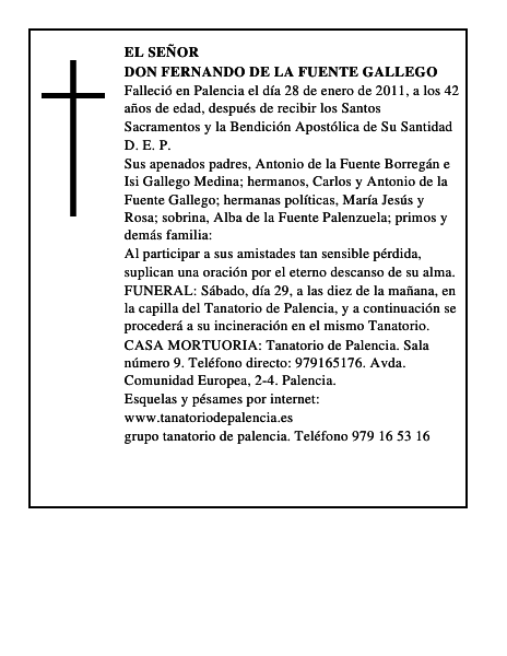 Don Fernando de la Fuente Gallego