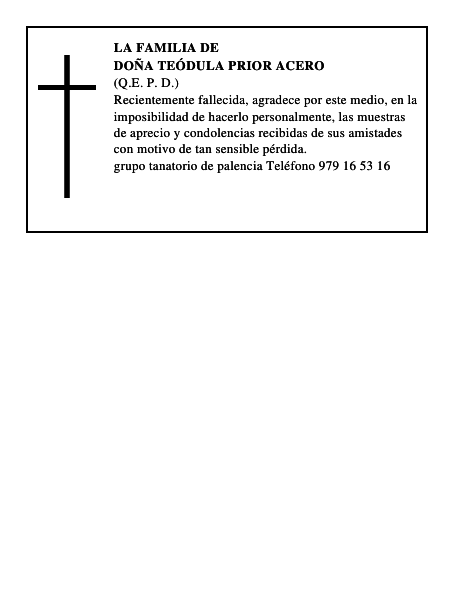 Doña Teódula Prior Acero