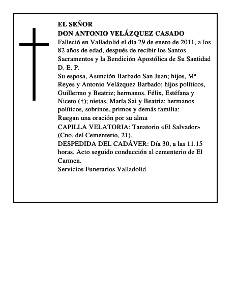 Don Antonio Velázquez Casado