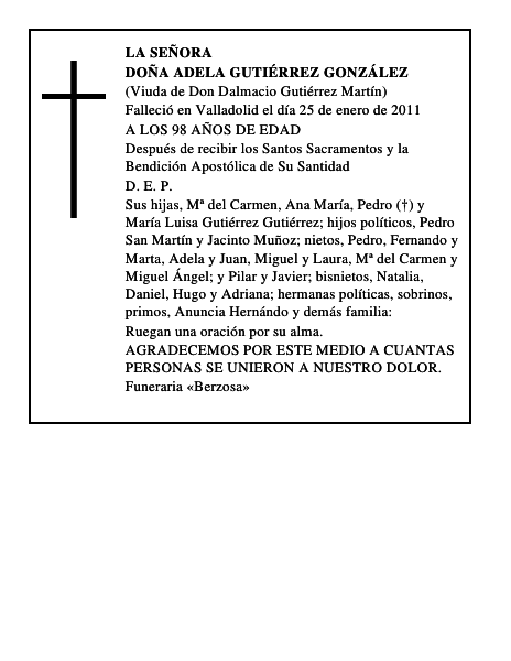 Doña Adela Gutiérrez González
