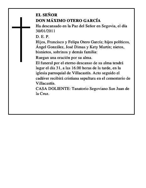 Don Máximo Otero García