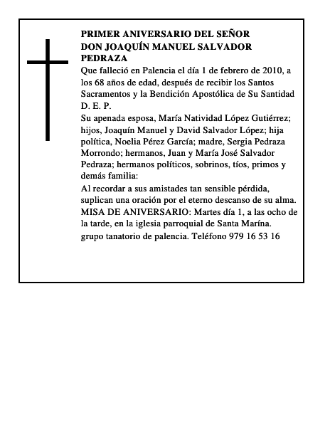 Don Joaquín Manuel Salvador Pedraza