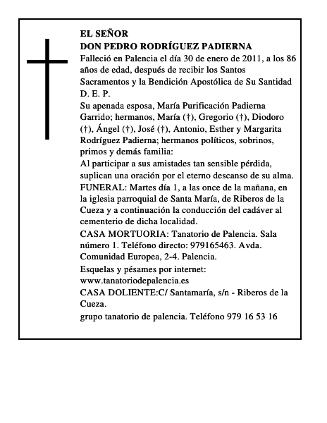 Don Pedro Rodríguez Padierna