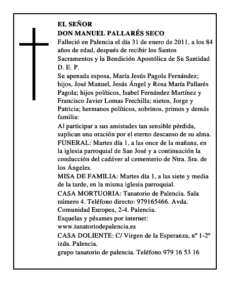 Don Manuel Pallarés Seco