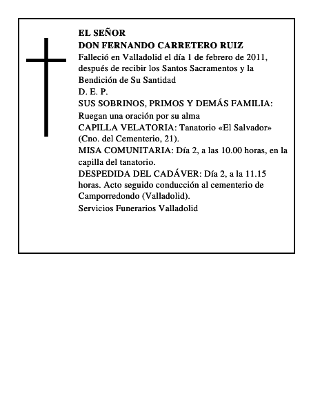 Don Fernando Carretero Ruiz