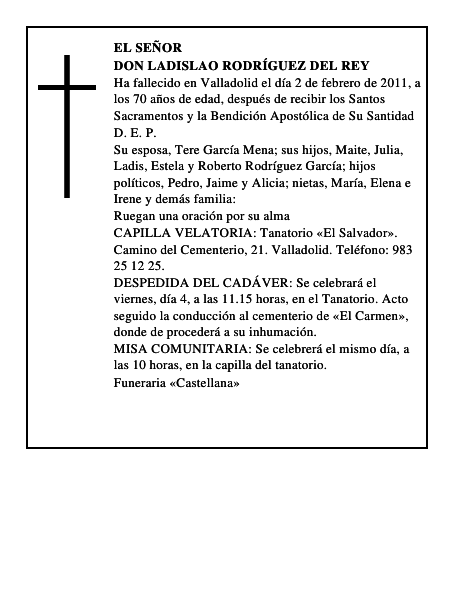 Don Ladislao Rodríguez del Rey