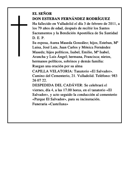 Don Esteban Fernández Rodríguez