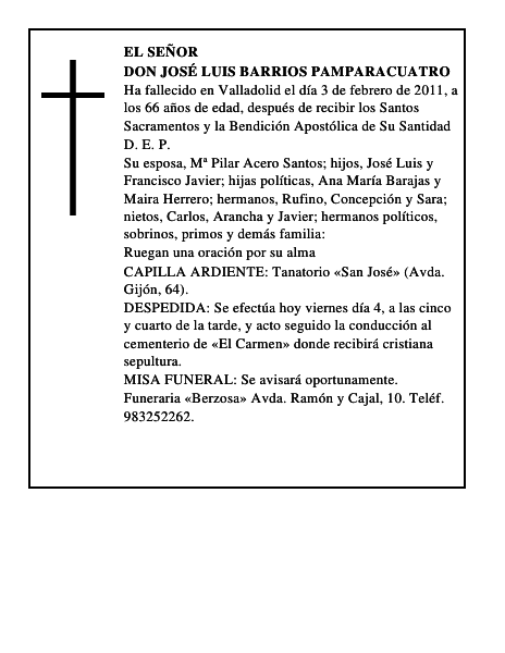 Don José Luis Barrios Pamparacuatro