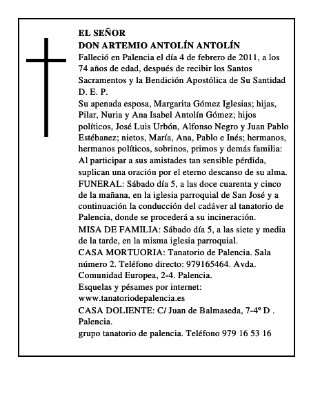 Don Artemio Antolín Antolín