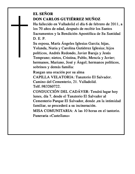 Don Carlos Gutiérrez Muñoz