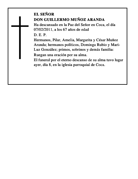 Don Guillermo Muñoz Aranda