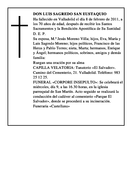 Don Luis Sagredo San Eustaquio