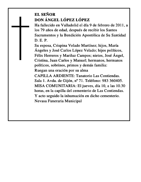 Don Ángel López López