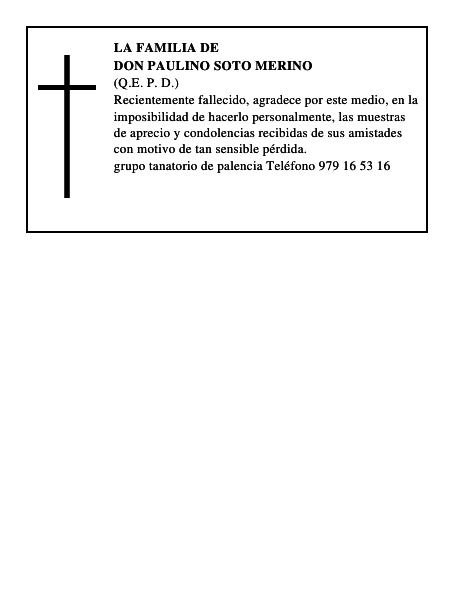 Don Paulino Soto Merino