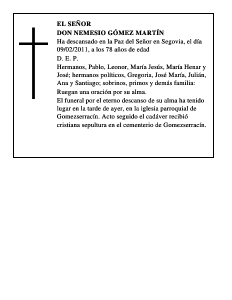 Don Nemesio Gómez Martín