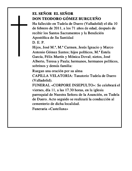 Don Teodoro Gómez Burgueño