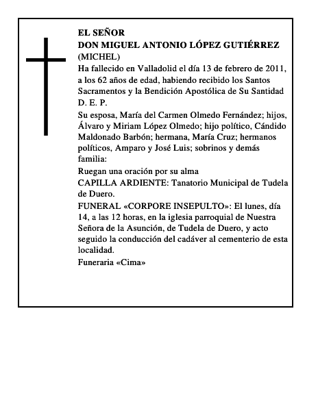 Don Miguel Antonio López Gutiérrez