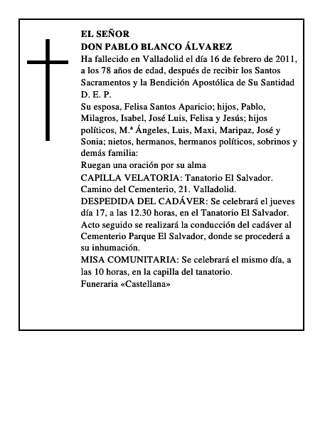 Don Pablo Blanco Álvarez
