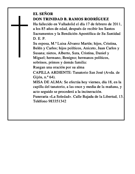 Don Trinidad B. Ramos Rodríguez