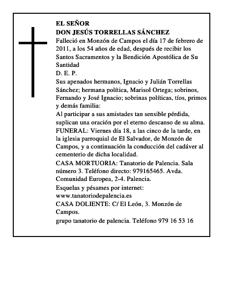 Don Jesús Torrellas Sánchez