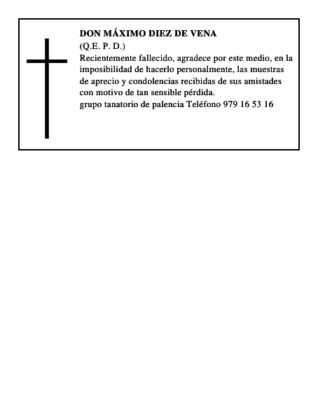 Don Máximo Diez de Vena