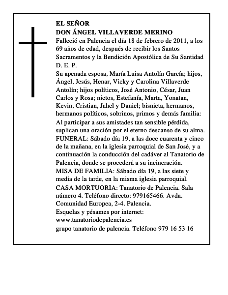Don Ángel Villaverde Merino