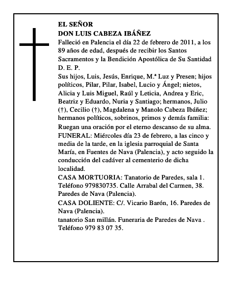 Don Luis Cabeza Ibáñez