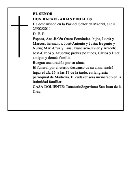 Don Rafael Arias Pinillos
