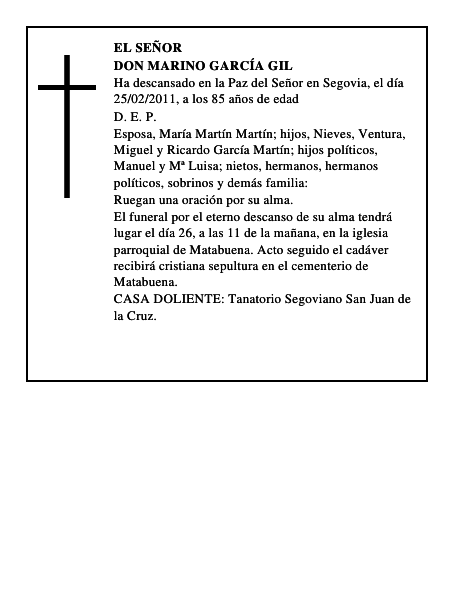 Don Marino García Gil