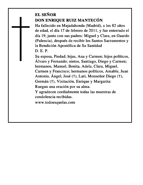 Don Enrique Ruiz Mantecón