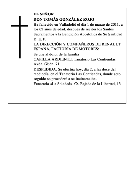 Don Tomás González Rojo