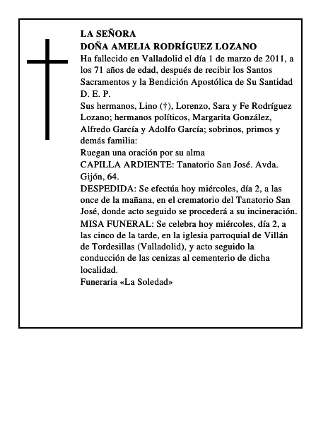 Doña Amelia Rodríguez Lozano