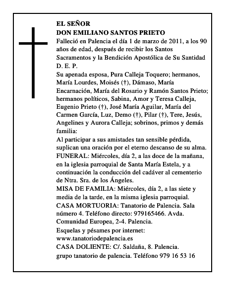 Don Emiliano Santos Prieto
